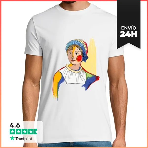 Camiseta Hombre Clásica Jane Austen By Aitana Perez / Hombre,