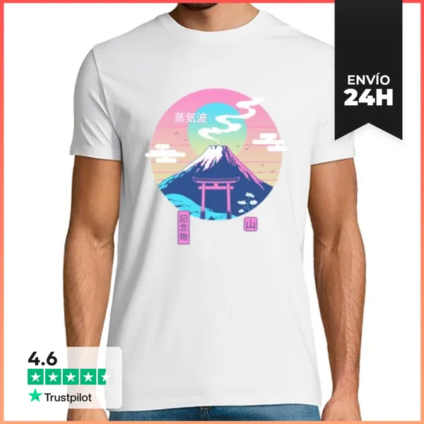 Camiseta Hombre Clásica Fuji Wave Shirt Hombre LaTostadora