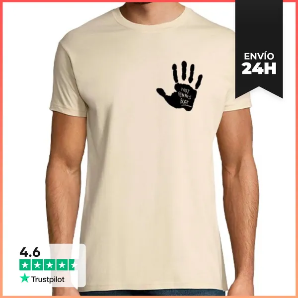Camiseta Hombre Clásica Not Pennys Boat Negro LaTostadora