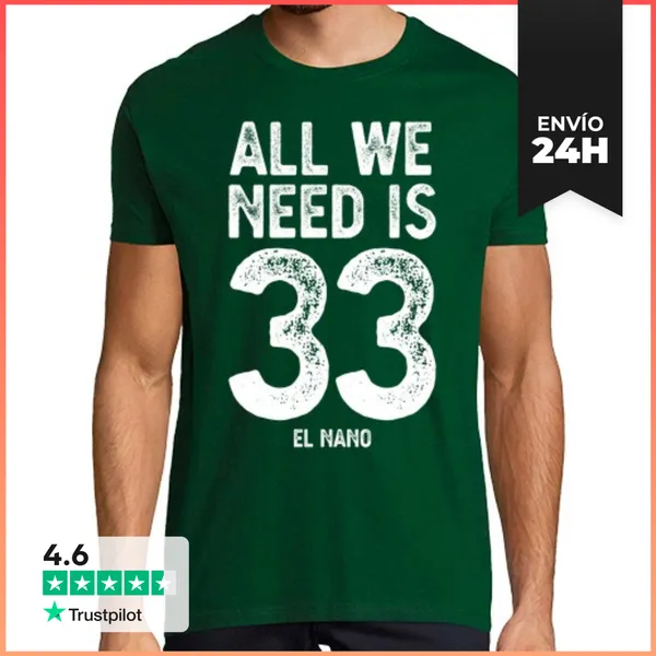 Camiseta Hombre Clásica ALL WE NEED IS 33 F1 LaTostadora