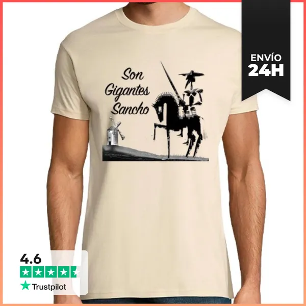 Camiseta Hombre Clásica SON GIGANTES SANCHO LaTostadora