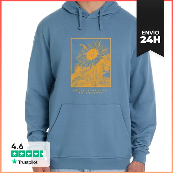 Sudadera Unisex Con Capucha Sudadera Ninfa Azul Con Capucha
