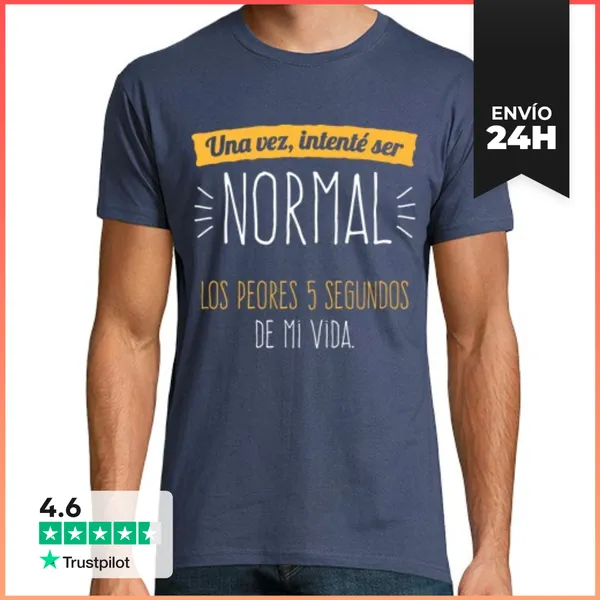 Camiseta Hombre Clásica Una Vez Intenté Ser Normal... LaTostadora