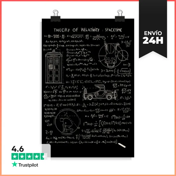 Póster Vertical Theory Of Relativity LaTostadora