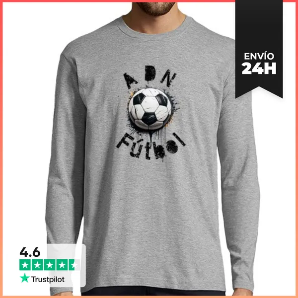 Camiseta Hombre Manga Larga ADN Fútbol LaTostadora
