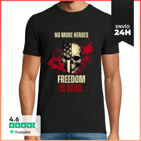 Camiseta Hombre Clásica La Libertad Ha Muerto LaTostadora