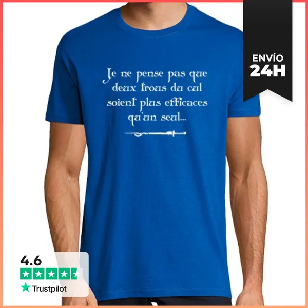 Camiseta Hombre Clásica Dos Imbéciles ... Kaamelott Tsh