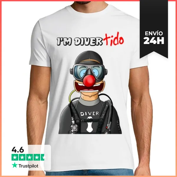 Camiseta Hombre Clásica Camiseta Diver-tido Blanca LaTostadora
