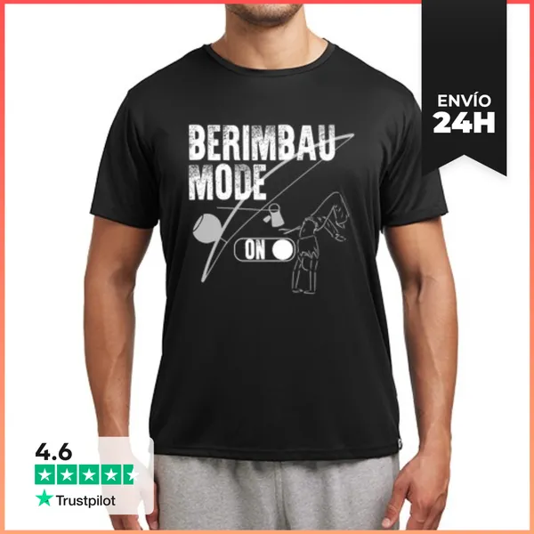 Camiseta Deportiva Hombre Berimbau Mode Capoeira LaTostadora