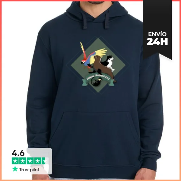 Sudadera Unisex Con Capucha Hombre, Jersey Con Capucha, Azul