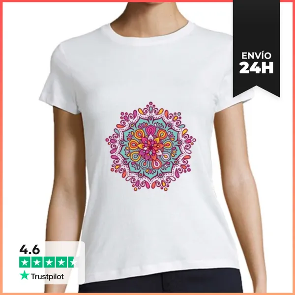 Camiseta Mujer Clásica Patterns Kaleidoscope LaTostadora