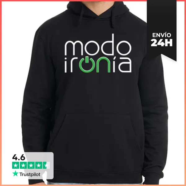 Sudadera Unisex Con Capucha Modo Ironía ON LaTostadora
