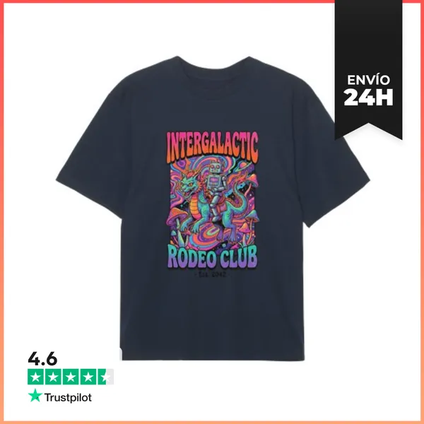 Camiseta Oversize Club De Rodeo Intergaláctico LaTostadora