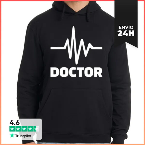 Sudadera Unisex Con Capucha Frecuencia Del Doctor LaTostadora