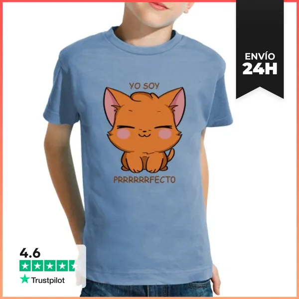 Camiseta Clásica Para Niños Soy Prrrfecto LaTostadora