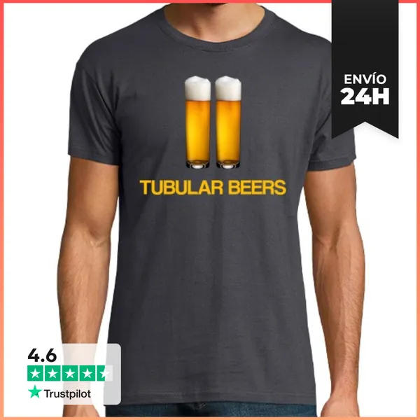Camiseta Hombre Clásica Tubular Beers LaTostadora