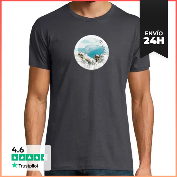 Camiseta Hombre Clásica Han Goitik Itsasoa Ikusten Da LaTostadora