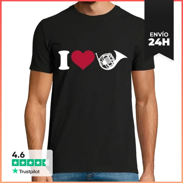 Camiseta Hombre Clásica Amo La Trompa LaTostadora