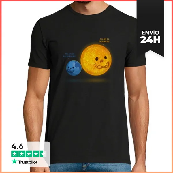 Camiseta Hombre Clásica Heliocéntrico LaTostadora