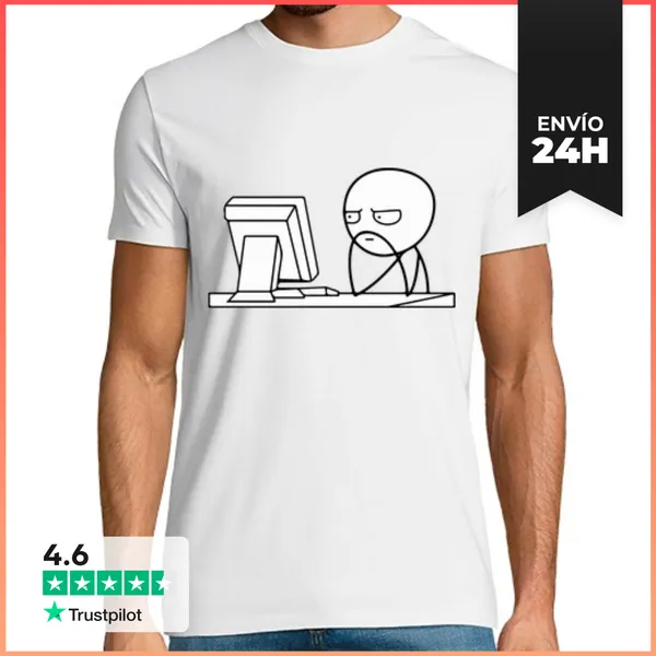 Camiseta Hombre Clásica Computer LaTostadora