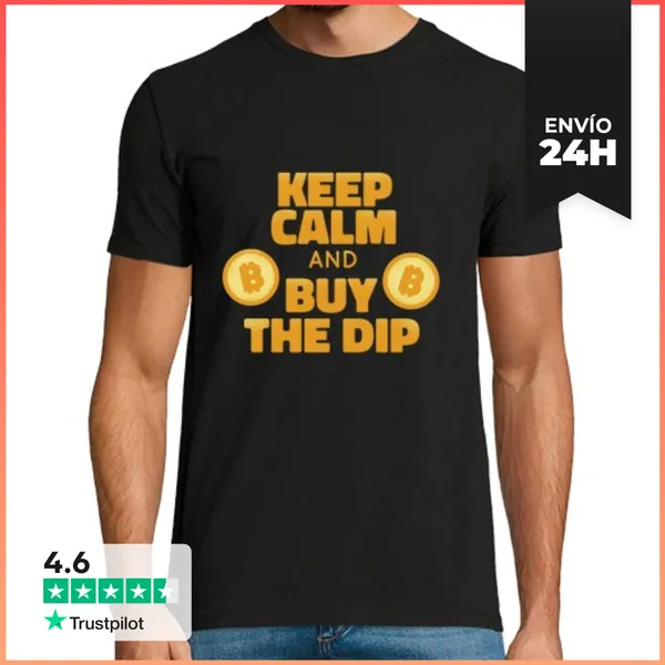 Camiseta Hombre Clásica Buythedip Comercio De Criptomonedas Bit
