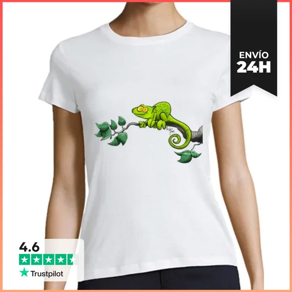 Camiseta Mujer Clásica Camaleón LaTostadora