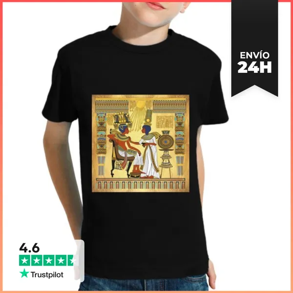 Camiseta Clásica Para Niños Trono De Tutankamon LaTostadora
