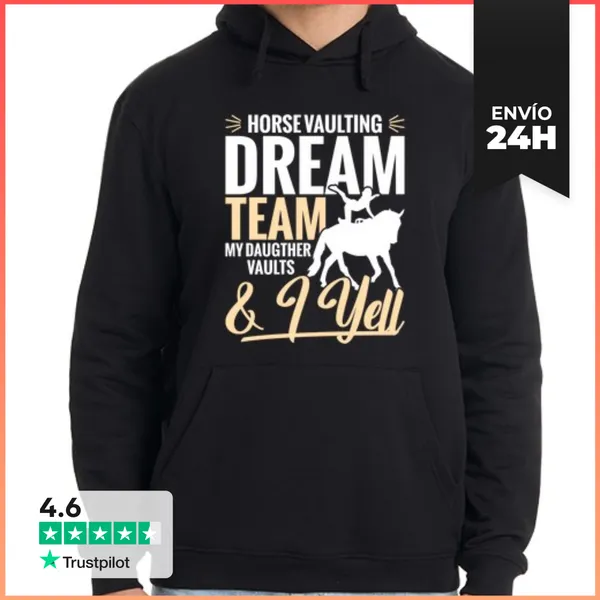 Sudadera Unisex Con Capucha Papá De Acrobacia Ecuestre
