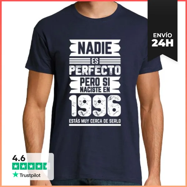 Camiseta Hombre Clásica Nadie Es Perfecto, 1996 LaTostadora