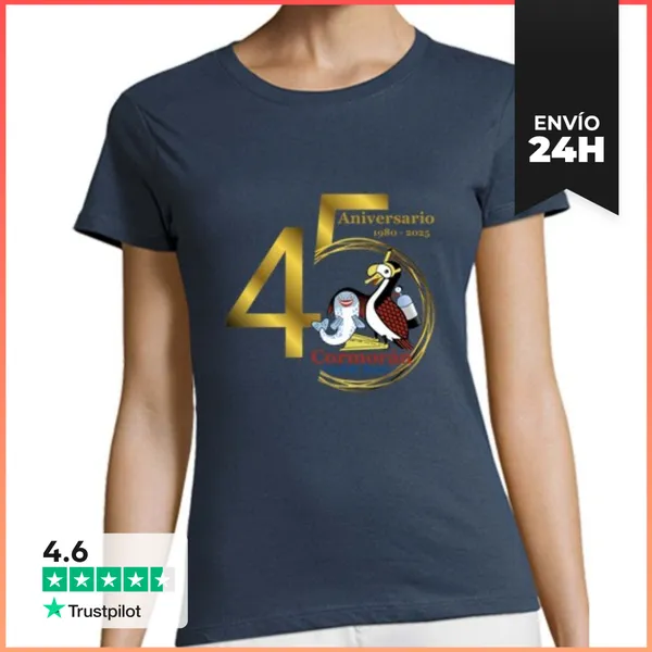 Camiseta Mujer Clásica Camiseta Chica 45 Aniversario LaTostadora
