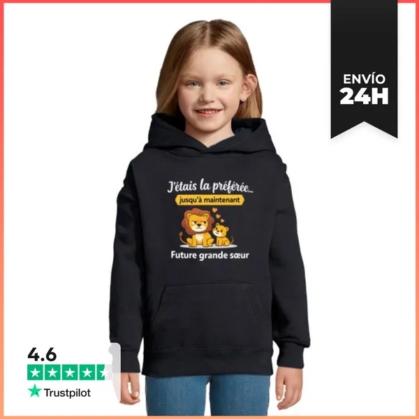 Sudadera Para Niños Con Capucha Anuncio Embarazo Humor Futura