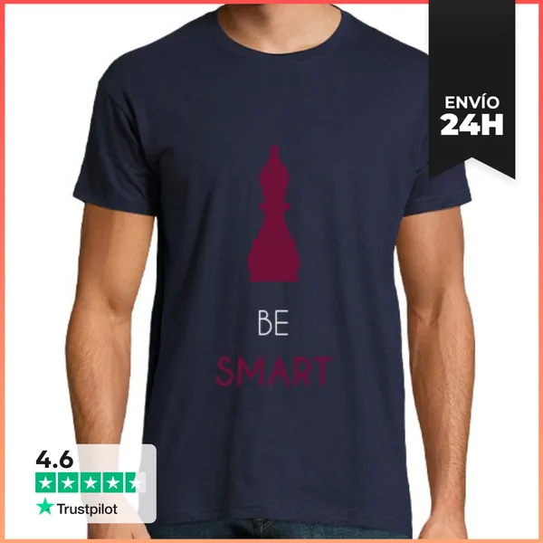 Camiseta Hombre Clásica Sé Inteligente LaTostadora