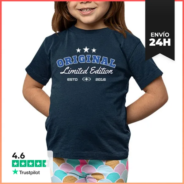 Camiseta Clásica Para Niños Nacidos En 2016 Edición Limitada
