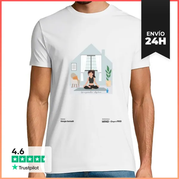 Camiseta Hombre Clásica Giorgia Gorinelli - Vida En Cuarentena
