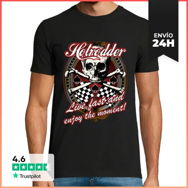 Camiseta Hombre Clásica Hotrodder LaTostadora
