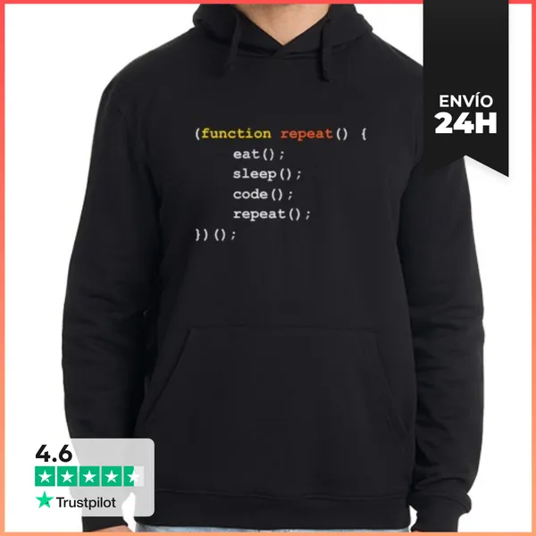 Sudadera Unisex Con Capucha Función Repetir LaTostadora