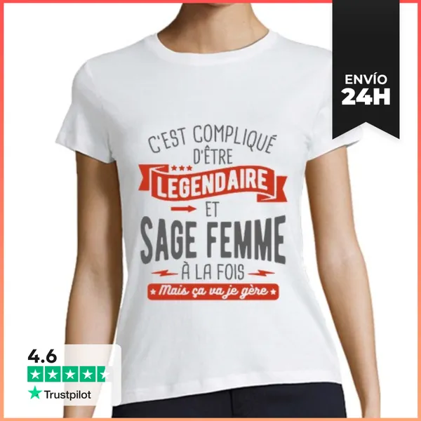 Camiseta Mujer Clásica Mujer Legendaria Y Sabia LaTostadora