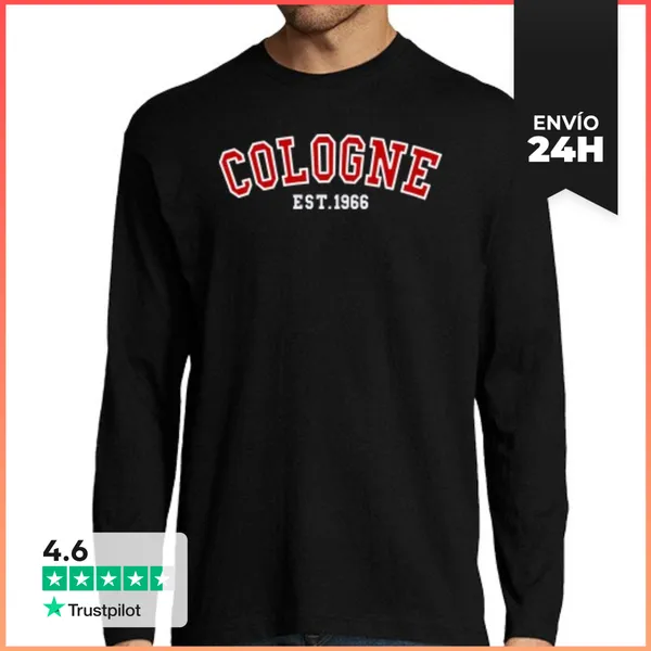 Camiseta Hombre Manga Larga Colonia Est 1966 LaTostadora