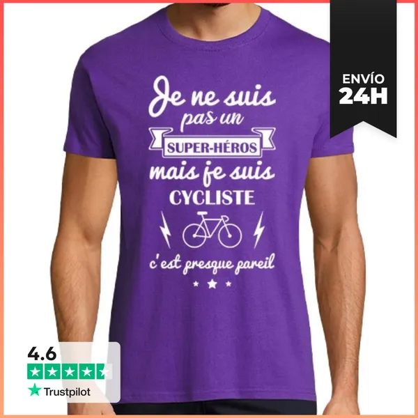 Camiseta Hombre Clásica Regalo Ciclista Ciclismo Humor Biciclet