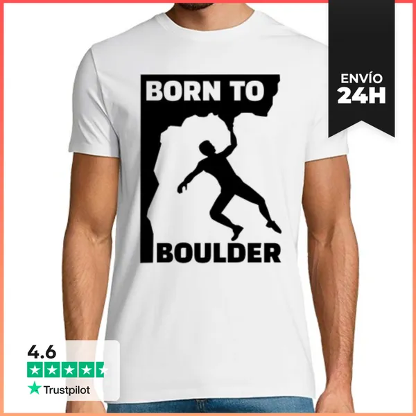 Camiseta Hombre Clásica Nacido A Boulder LaTostadora