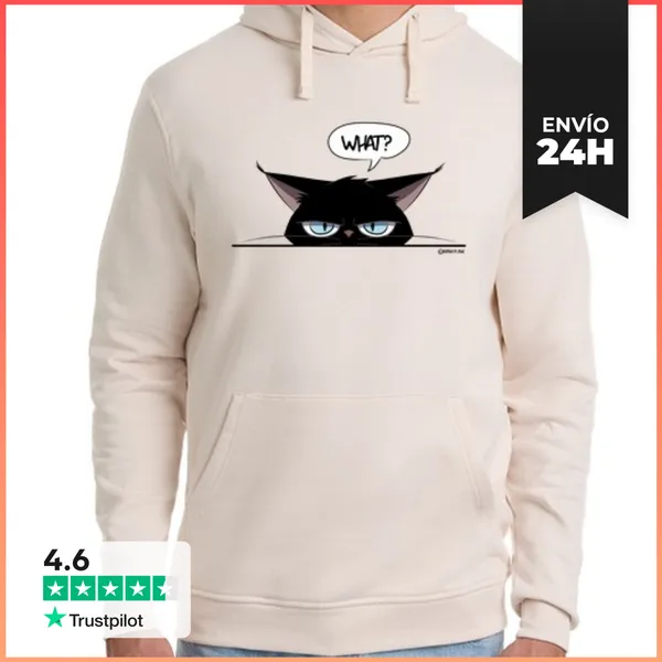 Sudadera Unisex Con Capucha Hombre, Jersey Con Capucha, Blanco