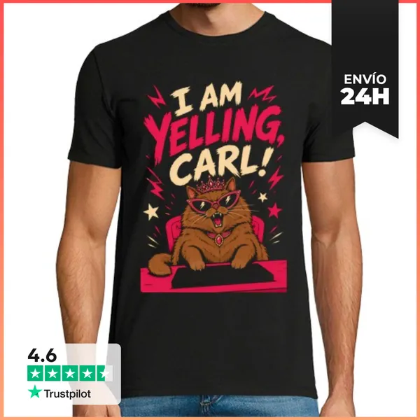 Camiseta Hombre Clásica Princess Donut - I Am Yelling Carl