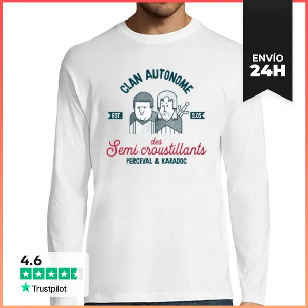 Camiseta Hombre Manga Larga Semi Crujiente LaTostadora