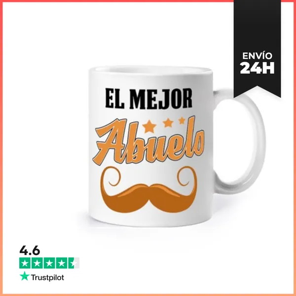 Taza El Mejor Abuelo Bigote Regalo Del Día Del Padre LaTostadora