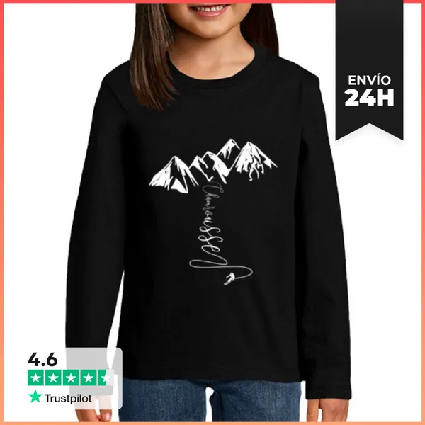 Camiseta Manga Larga Para Niños Estación Familiar Y Panorámica De