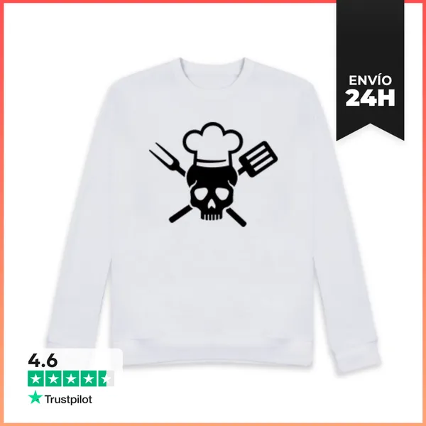 Sudadera Unisex Cráneo De Cocina LaTostadora