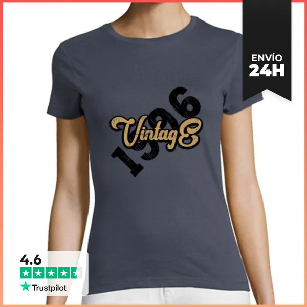 Camiseta Mujer Clásica 1996 Cumpleanos LaTostadora