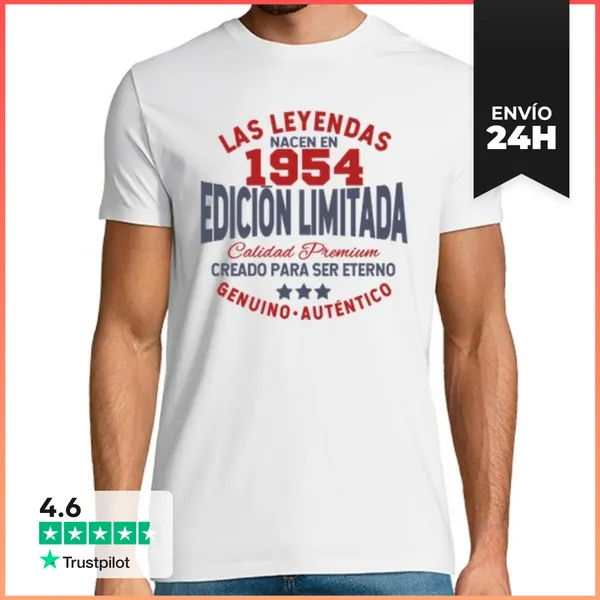 Camiseta Hombre Clásica Edición Limitada 1954 LaTostadora