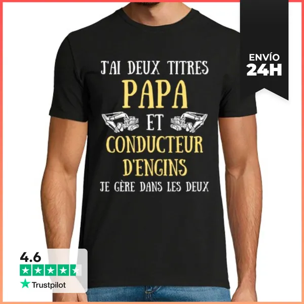 Camiseta Hombre Clásica Equipo De Conductor De Papá Equipo De H