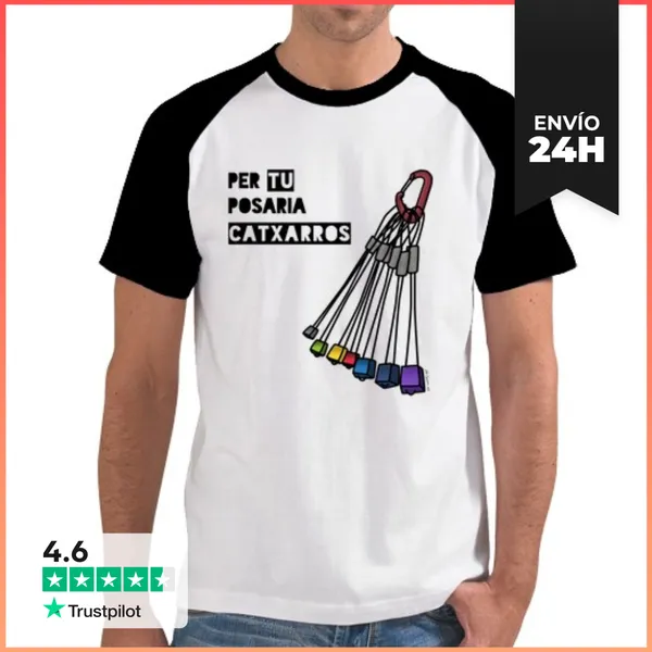 Camiseta Hombre, Estilo Béisbol Escalador Romantic LaTostadora
